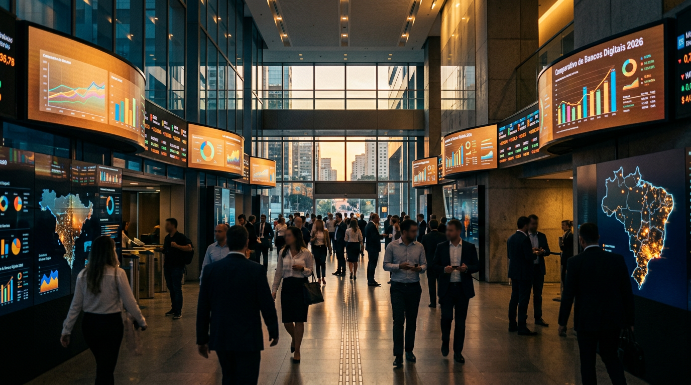 Nubank, Inter, C6, BTG: comparativo de bancos digitais em 2026